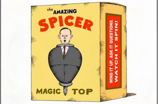 Tom Curry’s new ‘toon on Spicey the spinner